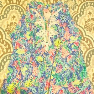 RARE Lilly Pulitzer Mermaid’s Cove Skipper Popover